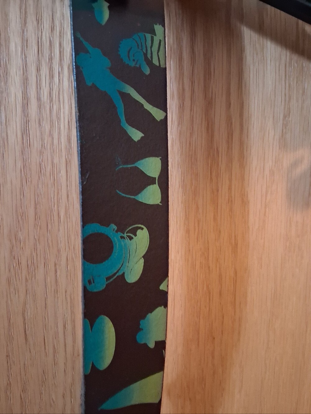 Rare, Vintage Robert Graham Designer Leather Belt. Unique Aquatic Theme View 2